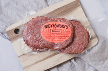 Load image into Gallery viewer, Edmonton made kubbie burgers, Gluten Free Edmonton, Sausage Edmonton, Widynowski’s Sausage House, Ukrainian Sausage, Ukrainian Edmonton, Edmonton delivery
