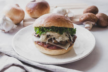 Load image into Gallery viewer, Edmonton made kubbie burgers, Gluten Free Edmonton, Sausage Edmonton, Widynowski’s Sausage House, Ukrainian Sausage, Ukrainian Edmonton, Edmonton delivery
